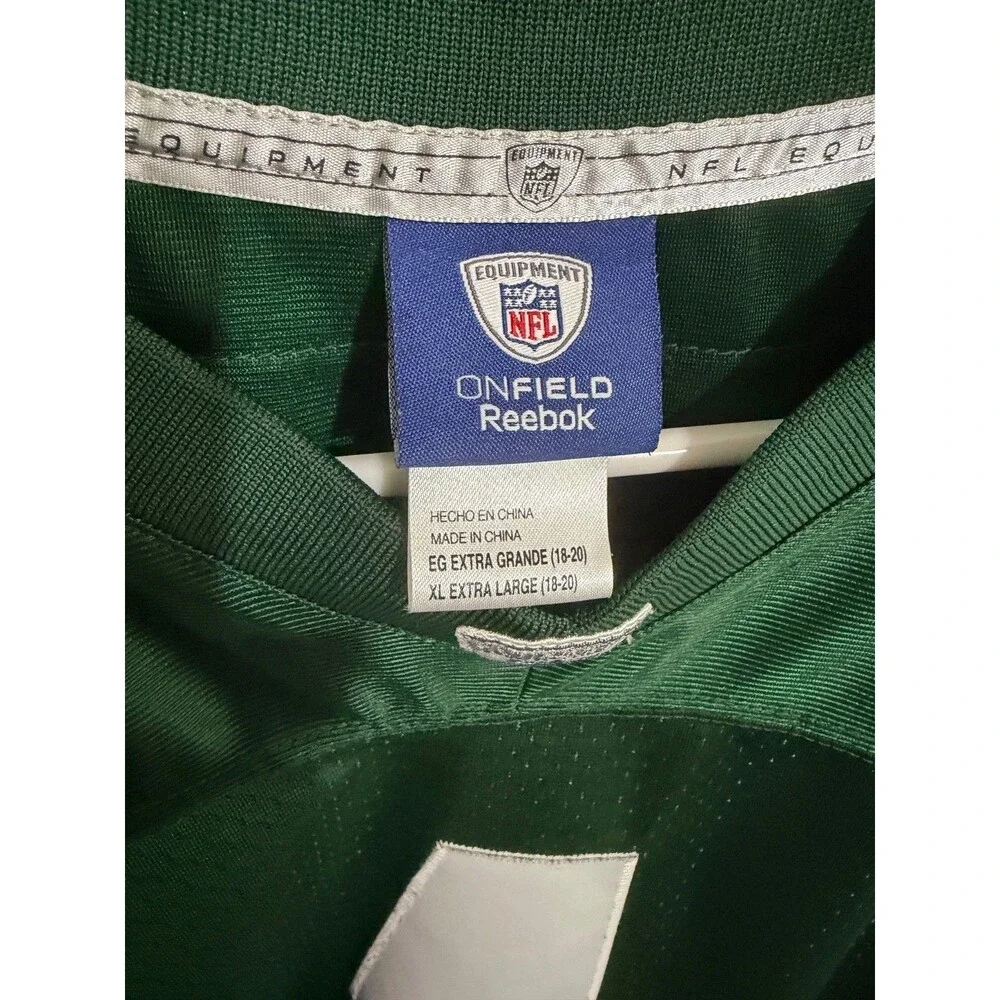 Brett Favre #4 Jersey Reebok +2 New York Jets Boys or Girls Youth Size XL 18-20